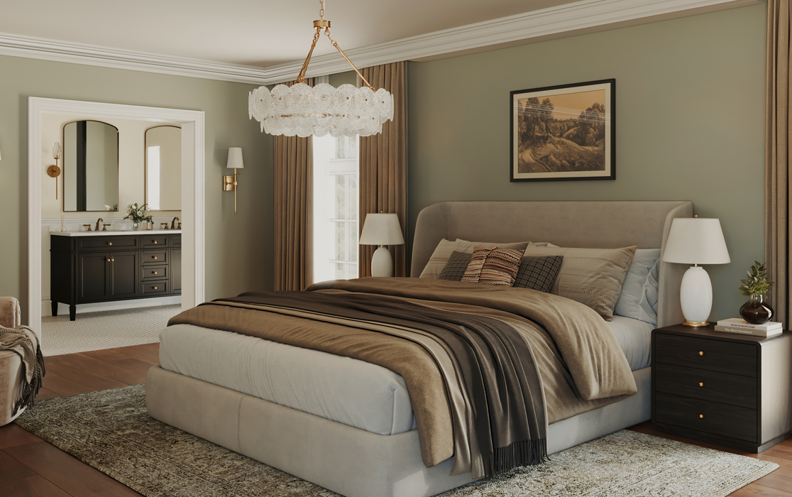 Refined Comfort: A Serene Bedroom & Luxe Ensuite